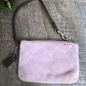 COACH Authentic Small Lavender Wristlet